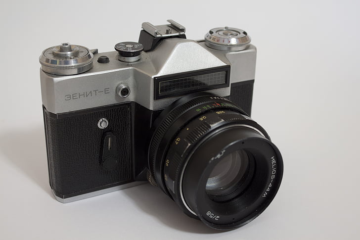 kameran, Zenith, sovjetiska, SLR-kamera, kamera - fotoutrustning, utrustning, teknik