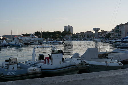 port, Croatie (Hrvatska), navire, voile, mer Adriatique