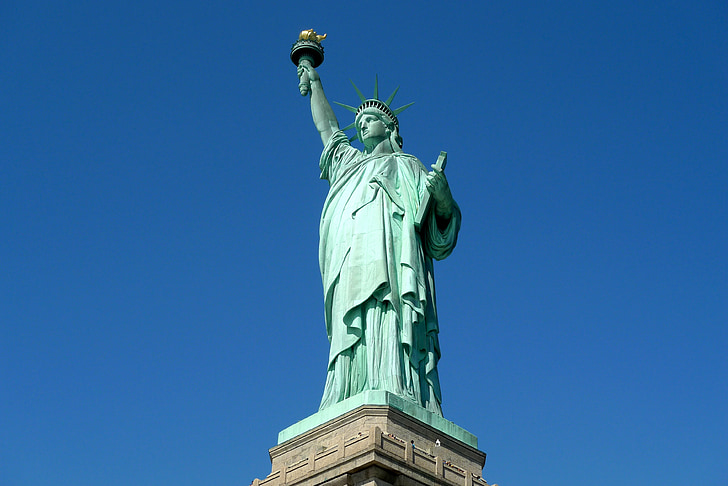 standbeeld, monument, Landmark, bezoekplaatsen, New york city, beroemde markt, Vrijheidsbeeld