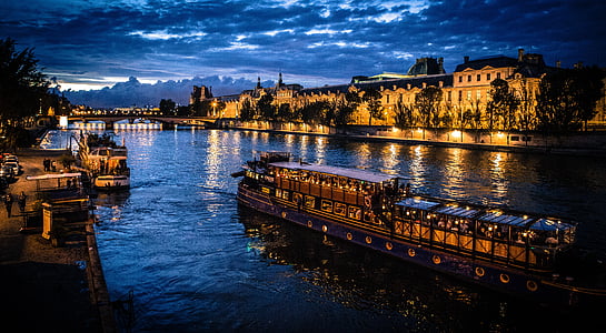 塞纳河, 小船, 巴黎