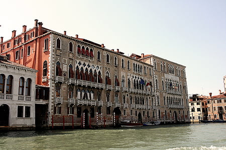Veneza, casa, canal, Veneza - Itália, canal, Itália, arquitetura