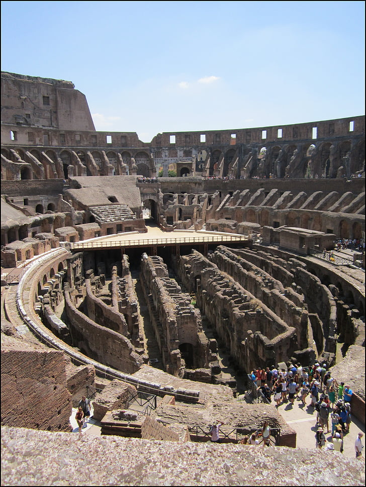 Colosseumu, Rim, Italija, Rimska povijest, areni, Rimljani, Rimski