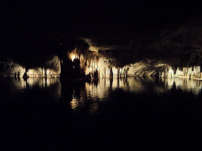 de la cueva, Cueva del dragón, Mallorca, estalagmitas, espeleotemas, estalactitas, Cueva de estalactita de