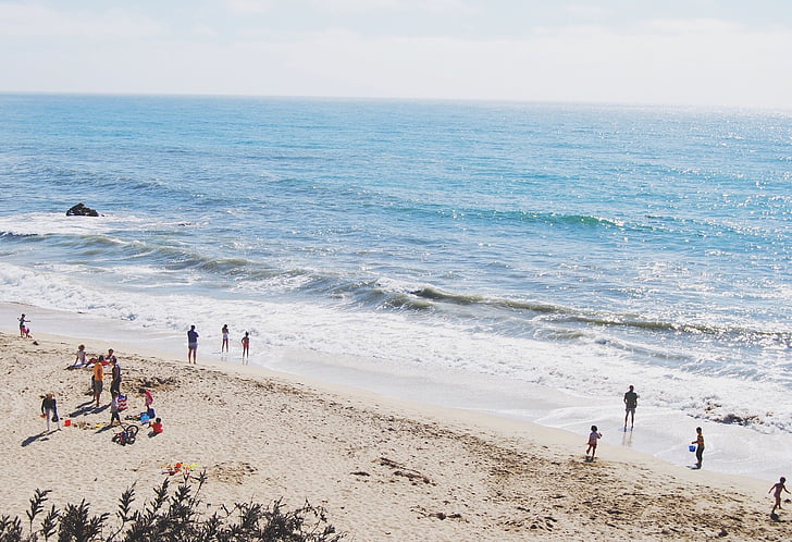 Группа, люди, пляж, дневное время, Семья, праздник, океан