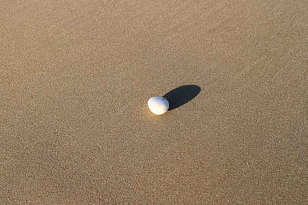 камень, тень, берег, песок, пляж, Природа