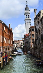 river, channel, homes, water, boats, ships, venice
