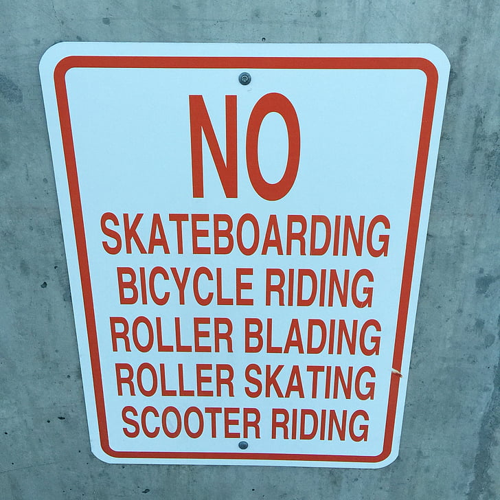 skateboard, skateboard, cykel, regler, fälgar, skolan, trottoar