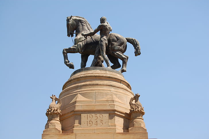Statua, Pretoria, Parlamento, Sud Africa, architettura, scultura, posto famoso