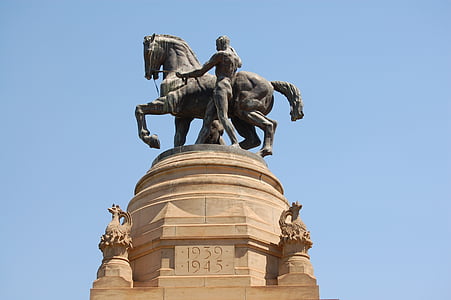 statuen, Pretoria, parlamentet, Sør-Afrika, arkitektur, skulptur, berømte place