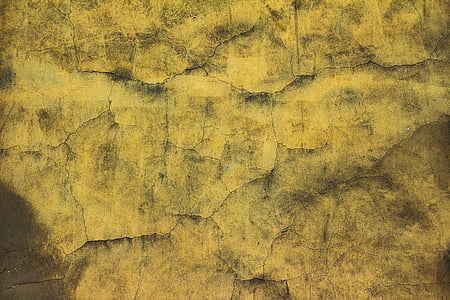 concrete, yellow, wall, texture, backgrounds, pattern, abstract