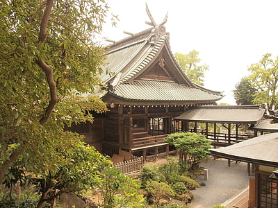 asia, temple, building, buddhism, mountain, japan