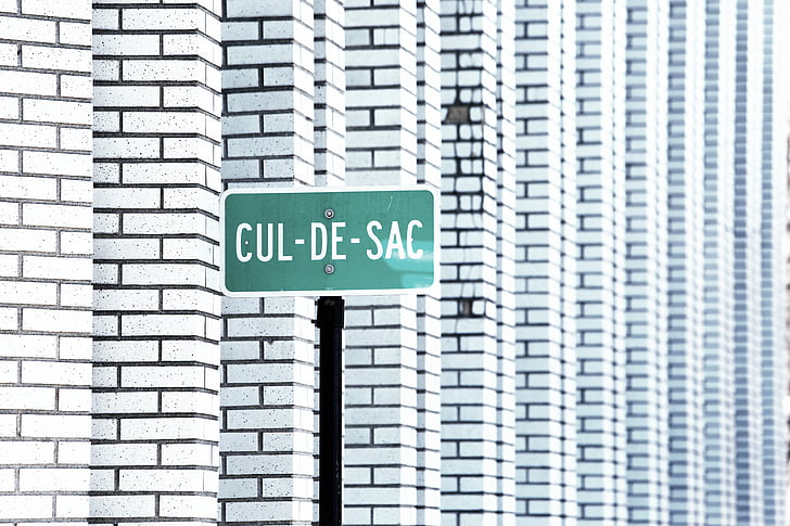 architektonické, fotografovanie, Cul, de, SAC, reklamné pútače, Cul-de-Sac