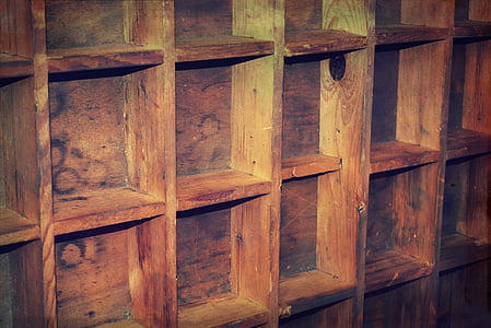 estante, antiguo, antigua, antiguo, madera, ventilador de madera, retro