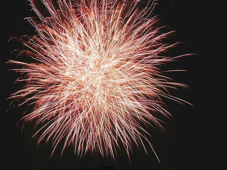 fireworks, high city, bavaria, schützengautag, celebration, exploding, night