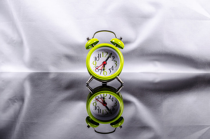 rellotge, alarma, veure, verd, temps, son, hores