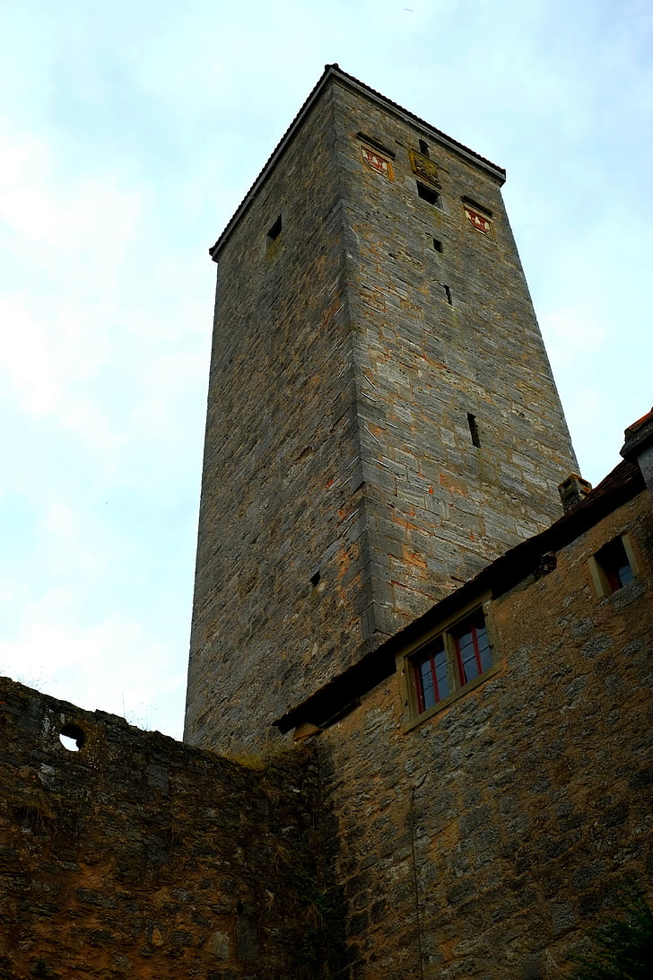 tour, mur, forteresse, Château, tours, Historiquement, architecture