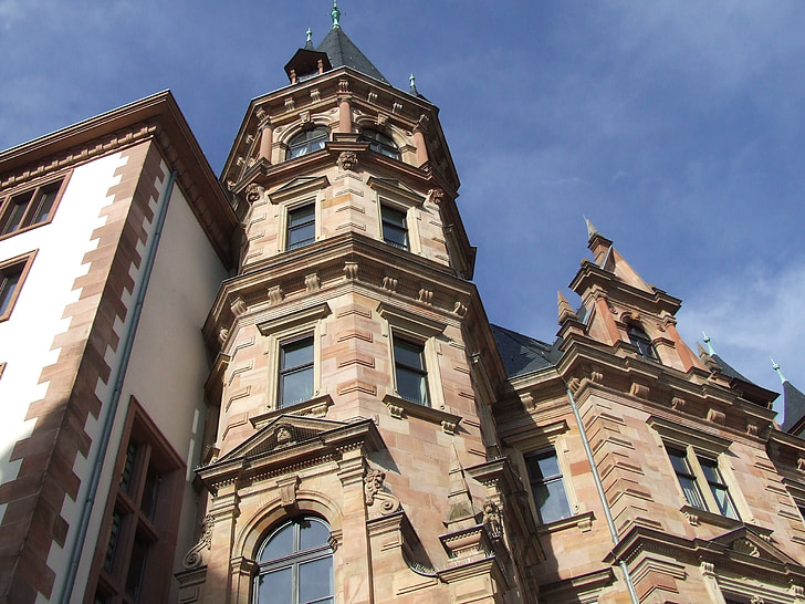 Wiesbaden, vecchio edificio, Torri, architettura, Europa, storia