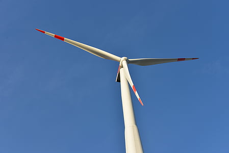 Rotor, Windrad, Energie, Ökoenergie, Himmel, Blau, Umwelttechnik