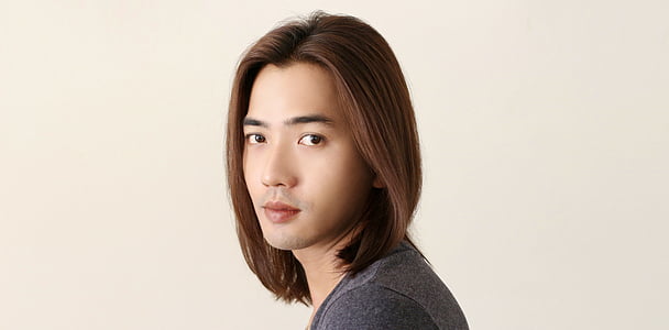 πρόσωπο, αρσενικό μοντέλο, άτομα, παλικάρι, μακριά μαλλιά, Ταϊλάνδη, λευκό φόντο