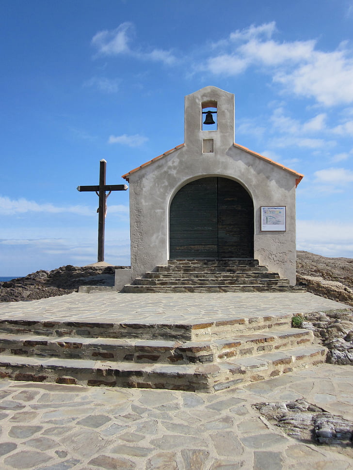 Svatý Vincenc, kaple, Collioure, Pyrénées-orientales, Francie, Středomořská, kostel