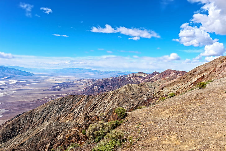vista de Dante, muntanya, desert de, sud-oest, escèniques, Califòrnia, Vall de la mort