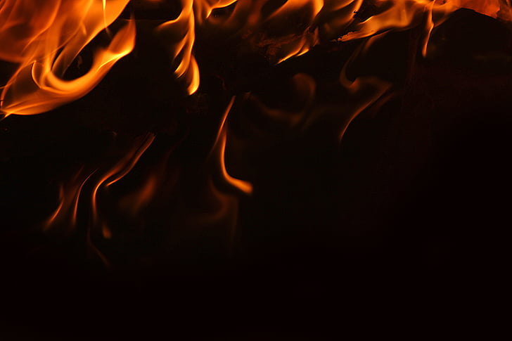 brand, baggrund, flamme, sort, Hot, flammende, Inferno