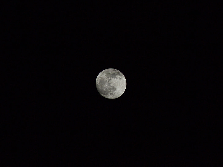 місяць, ніч, Наука, астрономія, місячний, Кратер, чорний