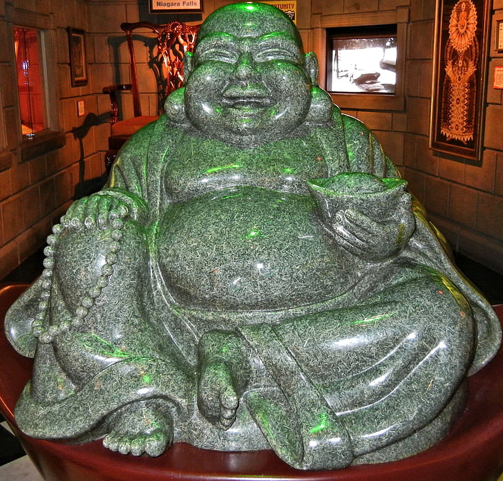 Boeddha, standbeeld, marmer, Museum, Canada