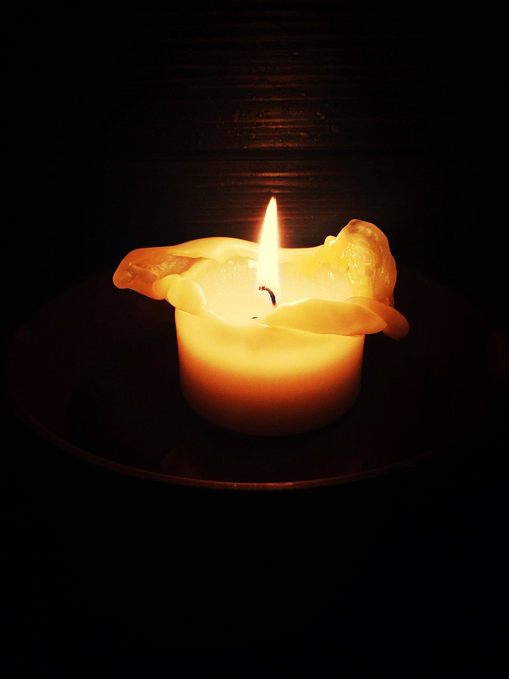 candle, romantic, candlelight