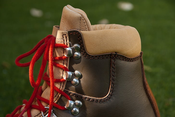 shoe, hiking, laces, leather, market, fashion