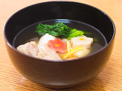 japoneză alimentară, tort de orez, castron
