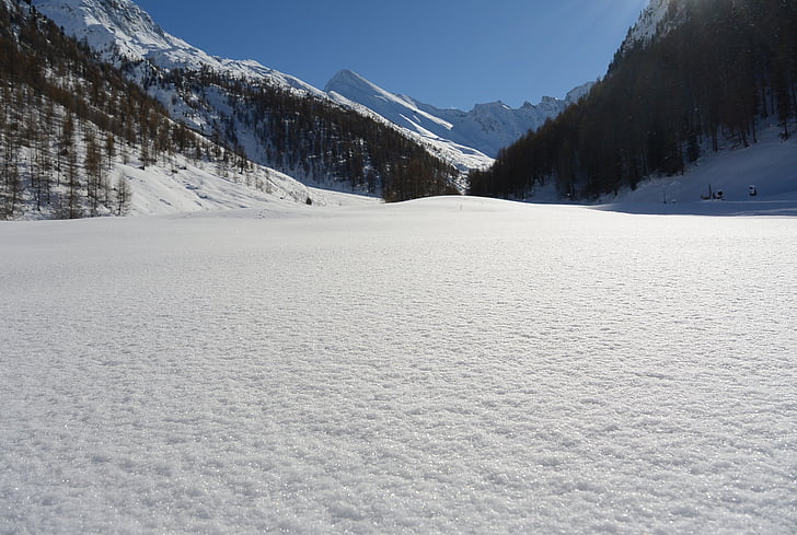 neige, paysage, Suisse, montagnes, Sky, hiver, température froide