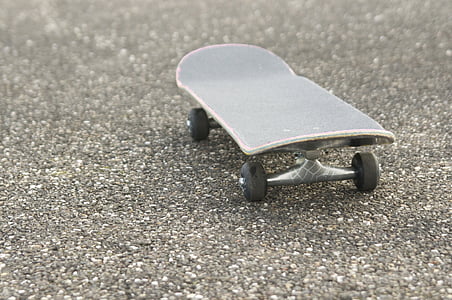 skateboarden, buiten, weg, asfalt, buitenshuis