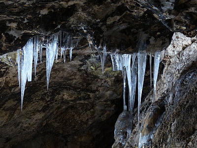 冰柱, 冰, 冰冷, 感冒, 冻结, 鸟灶洞, 洞穴