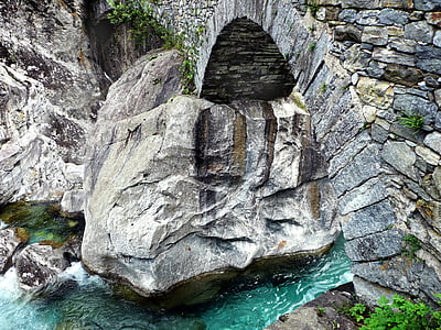 Кам'яний міст, римські мости, рок, Біла вода, bavona Долина, регіоні Ticino
