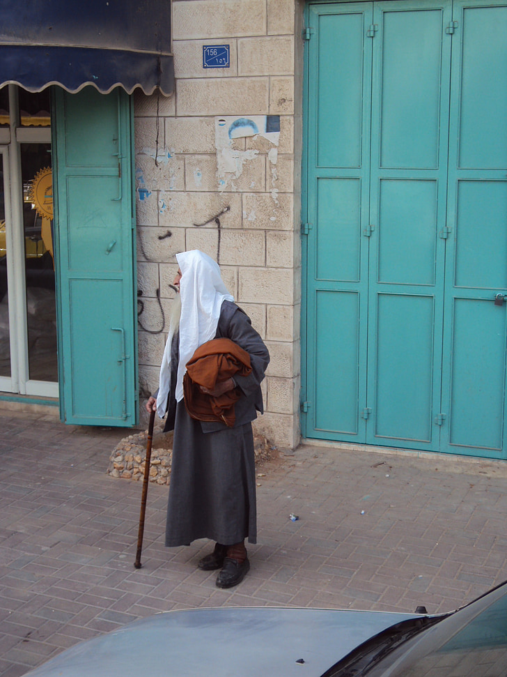 middle east, holy land, palestine, old man, street