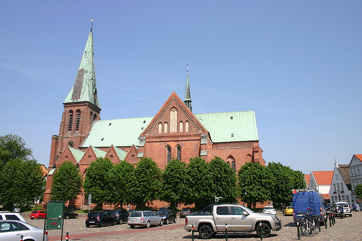 Biserica, meldorfer dom, Meldorf, caramida, clădire