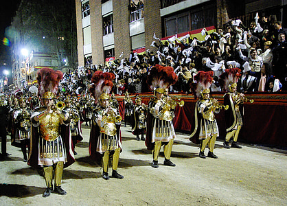 Lorca, Parade, Karwoche, Römer, Musiker