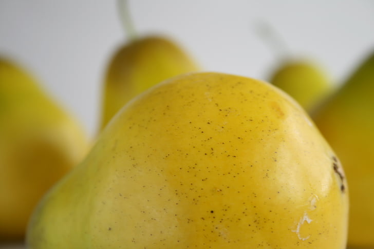 pear, fruit, yellow, food, freshness, organic, nature