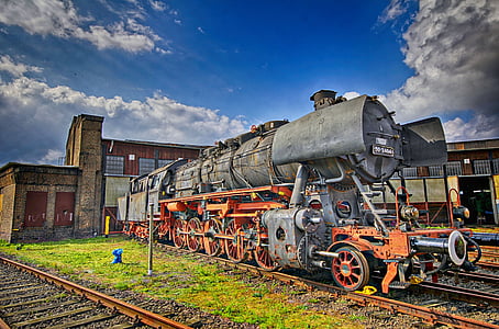 Gelsenkirchen, Yüzük lokschuppen, Buharlı lokomotif, Demiryolu