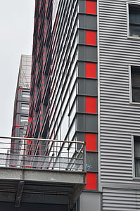 vermell, ciutat, Lille, nord, Europa, França, finestra