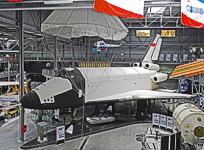 космическа совалка, Колумбия, САЩ, музей на технологии, Speyer, пътуване в космоса, спирачен парашут