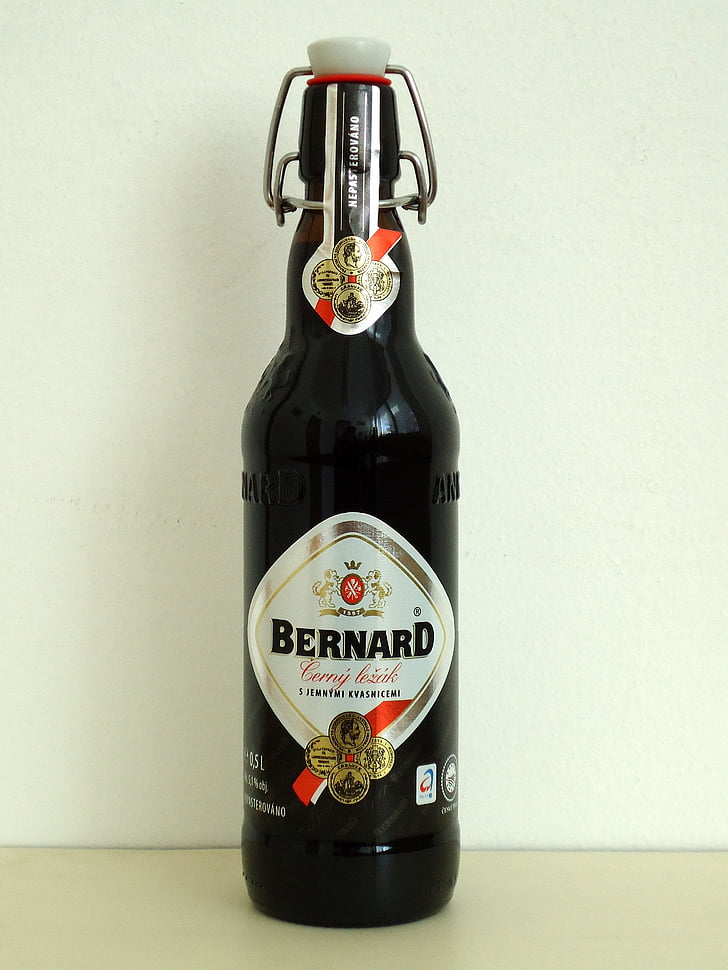 bernard, dark beer, drink, beverage, brew, alcohol, refreshment