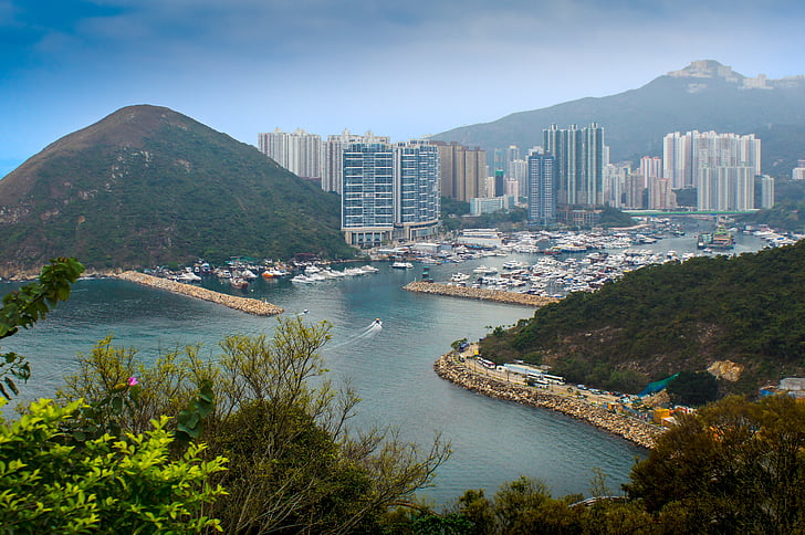 Parque do oceano de Hong kong, Hong kong, Parque, oceano, China, natureza, Ásia