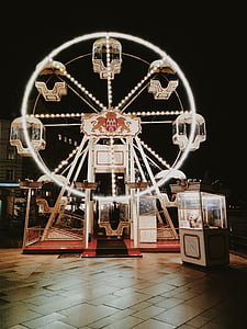 pariserhjul, karneval, festivalen, fornøyelsespark, Park, Ferris, hjul