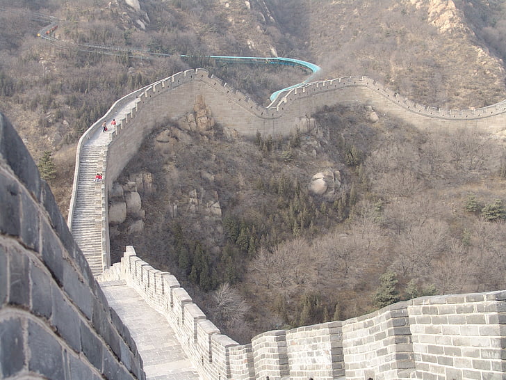 Cina, dinding, Beijing, Tembok besar china, Asia, Tembok besar, tempat-tempat menarik