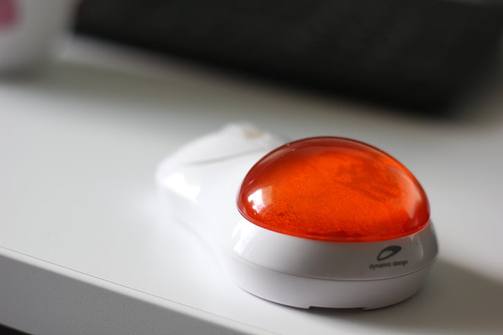 mouse, button, red, computer, ergonomics, office