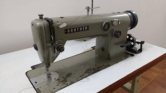 máquina de costura, irmão, industrial