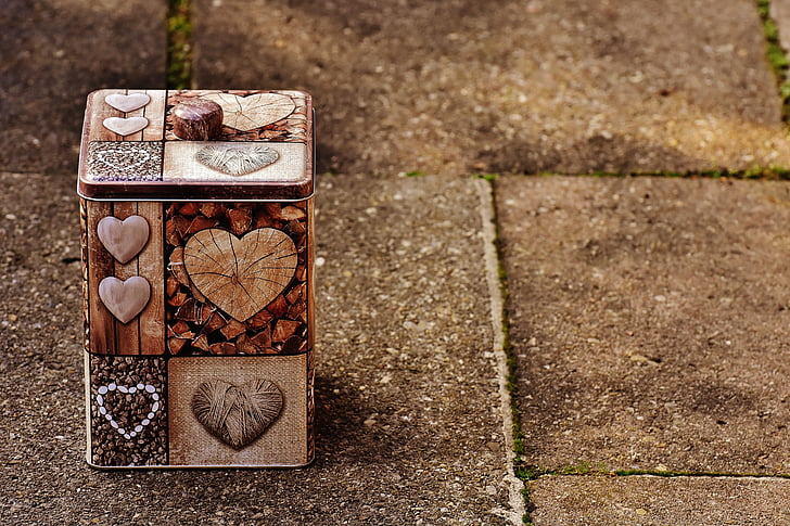 krabice, srdce, Láska, skladování, balení, obchod, praktické