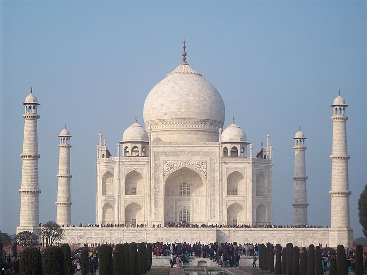India, Agra, építészet, Palace, nyaralás, híres, Taj mahal
